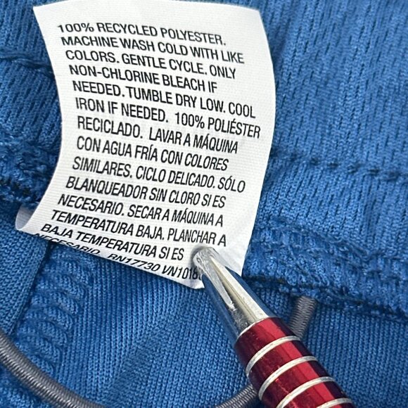 All In Motion Mens Sz XXL Short Mesh Moisture Wicking Two Front Pockets Blue New - Picture 6 of 16